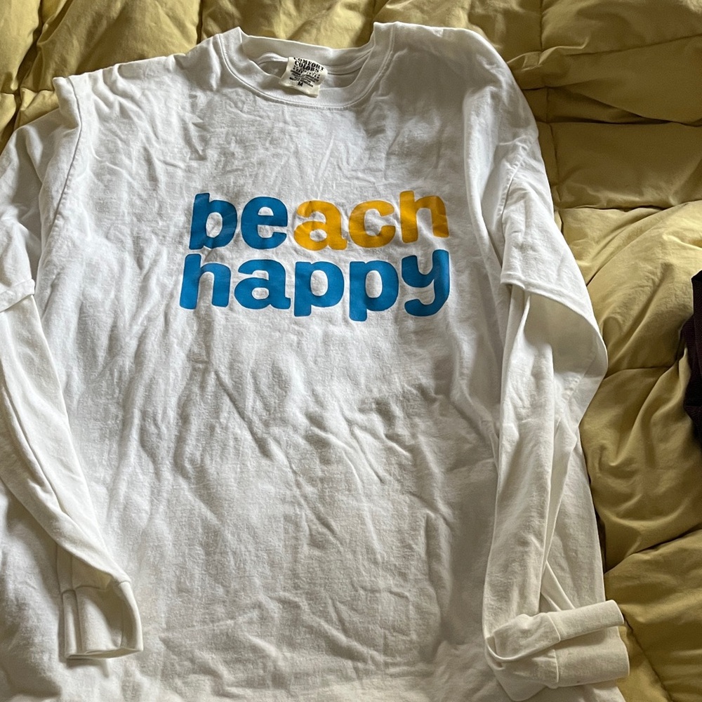 Comfort Colors “Beach Happy” 3OA Soft White T-Shirt